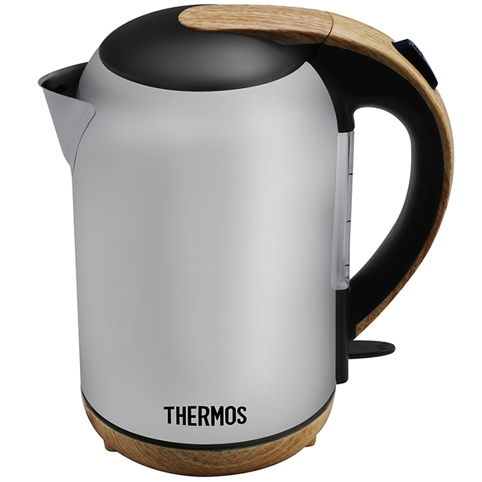 thermos/膳魔师 eha-1313a电热水壶304加厚不锈钢防干烧开水壶