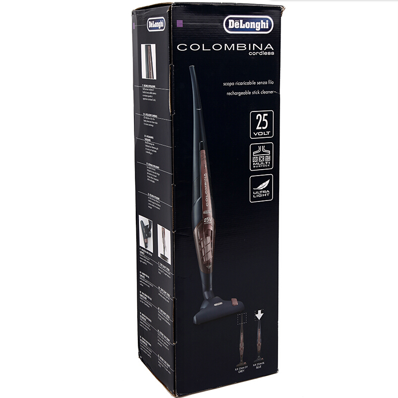 delonghi/德龙xlr25lm家用静音无线大功率锂电充电手持立式吸尘器