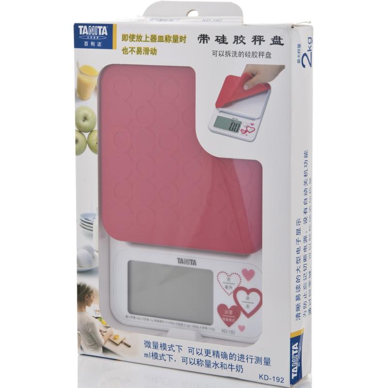 tanita日本百利达 kd-192 家用电子秤烘焙称厨房秤2kg
