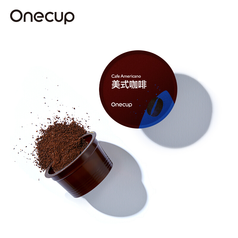 onecup 咖啡胶囊 水洗 中度烘焙 黑咖啡 10颗装 100g 美式咖啡
